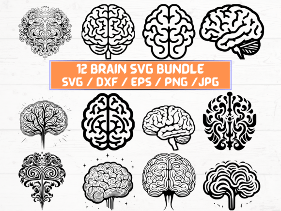 Brain Laser Engraving Cut Files for Graphics and Crafts