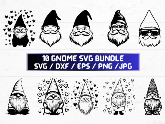 Gnome Laser Cut Graphics for Crafts and DIY