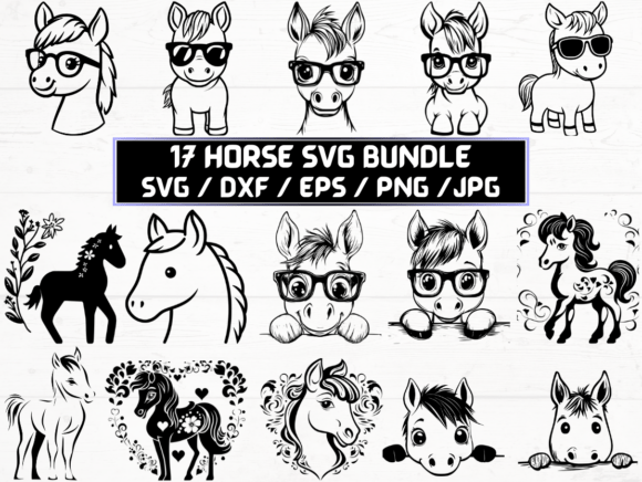 Horse SVG: A Graphic Design Asset for Crafts & Graphics