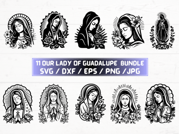 Our Lady of Guadalupe SVG Bundle for Graphics and Crafts