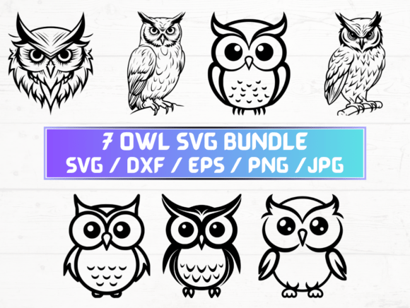 Owl Cricut SVG Graphics for Crafts & Branding