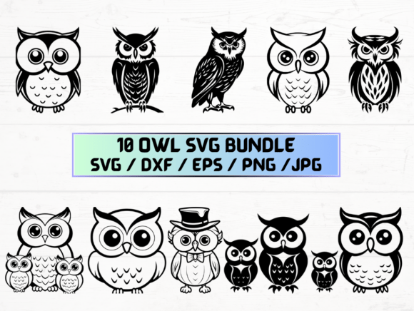 Owl Silhouette Svg: A Modern Graphic Design Asset for Crafts and Publishing