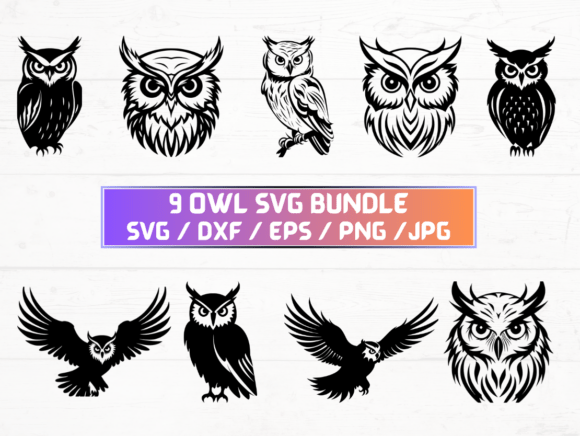 Owl Stencil: A Graphic Design Asset for Crafts and Branding