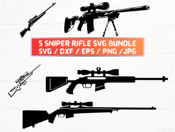 Sniper Rifle SVG: A Strategic Graphics Choice for Crafts and Branding