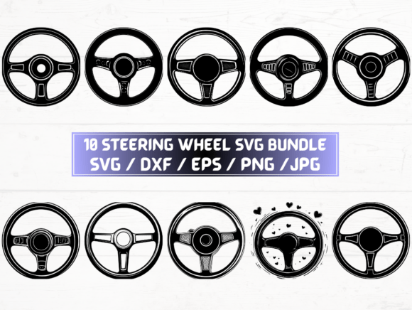 Steering Wheel SVG: A Graphic Design Asset for Crafts and Branding