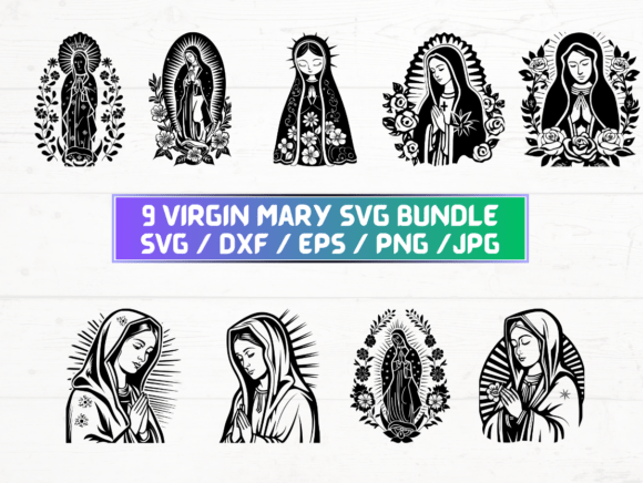 Virgin Mary Clipart: Essential Graphics for Crafts and Branding