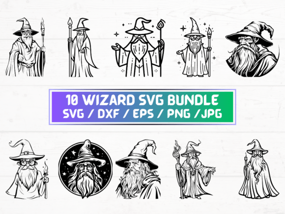 Wizard Laser Cut Graphics for Crafts and Branding